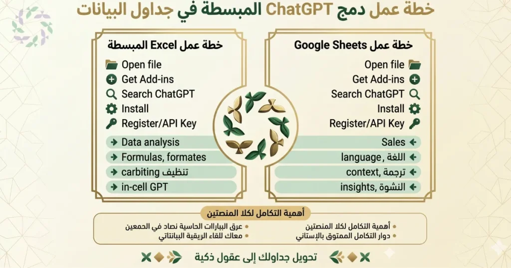 رفع كفاءة Excel وGoogle Sheets باستخدام ChatGPT