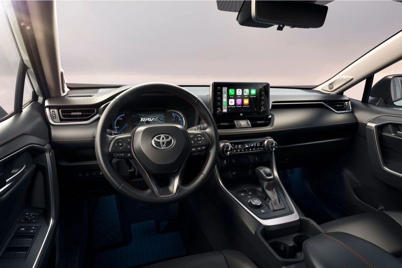 تصميم لوحة القيادة والشاشات في تويوتا راف 4 2022 Toyota RAV4