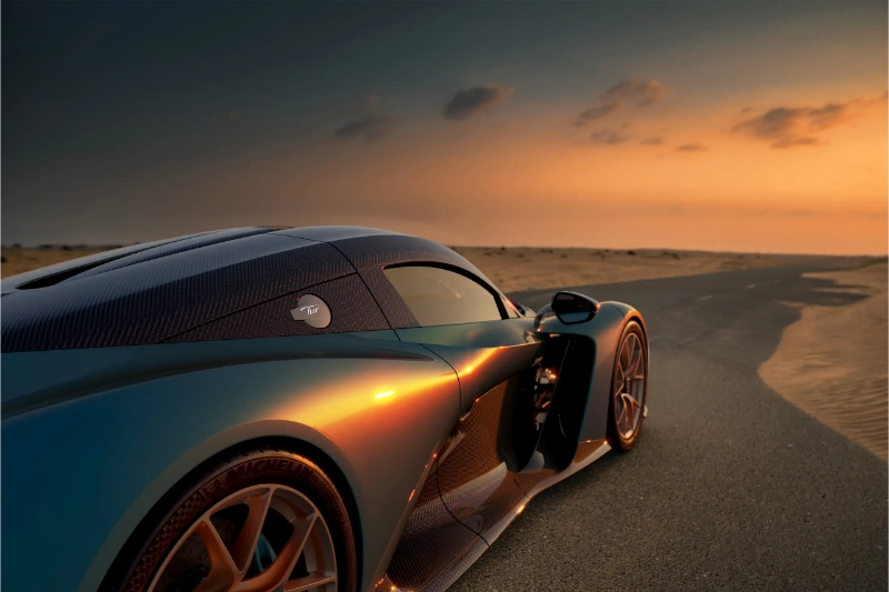 التصميم الجانبي لسيارة زينفو أورورا 2027 Zenvo Aurora