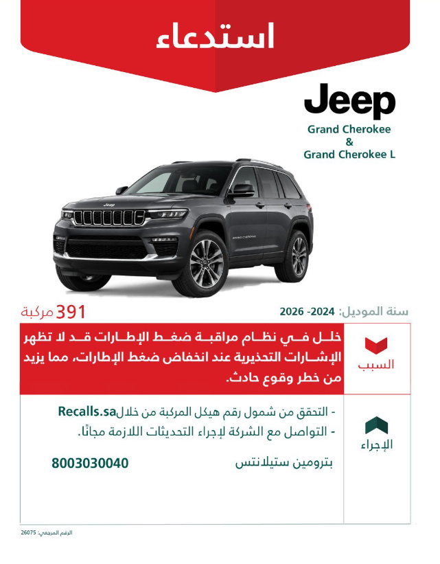 استدعاء 720 سياراة