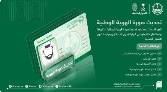 تحديث الصورة الشخصية عبر منصة أبشر